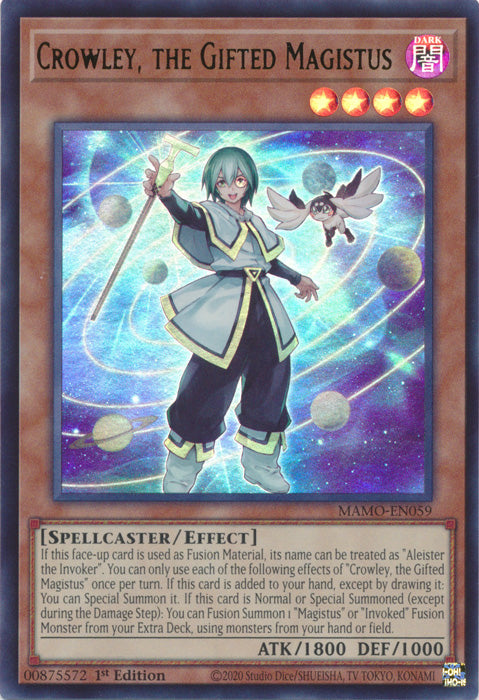 Crowley, the Gifted Magistus - (MAMO-EN059) - Ultra Rare - Magnificent Monsters
