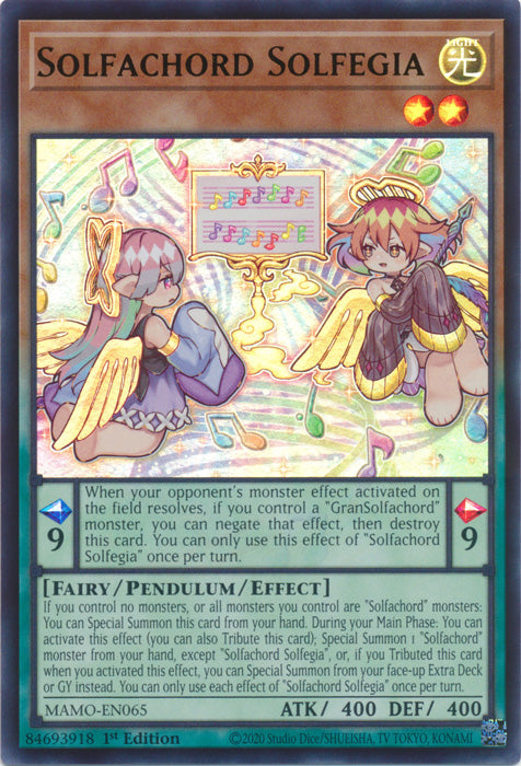 Solfachord Solfegia - (MAMO-EN065) - Ultra Rare - Magnificent Monsters