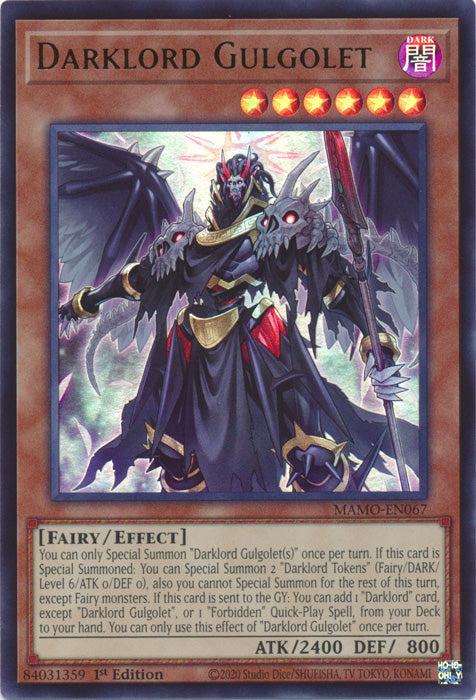 Darklord Gulgolet - (MAMO-EN067) - Ultra Rare - Magnificent Monsters