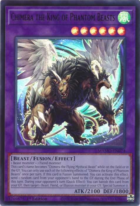 Chimera the King of Phantom Beasts - (MAMO-EN074) - Ultra Rare - Magnificent Monsters