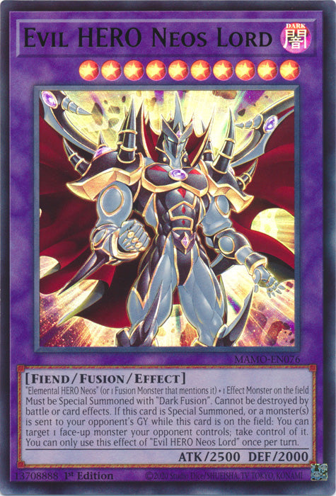 Evil HERO Neos Lord - (MAMO-EN076) - Ultra Rare - Magnificent Monsters