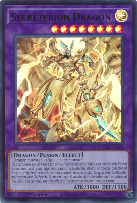 Secreterion Dragon - (MAMO-EN078) - Ultra Rare - Magnificent Monsters