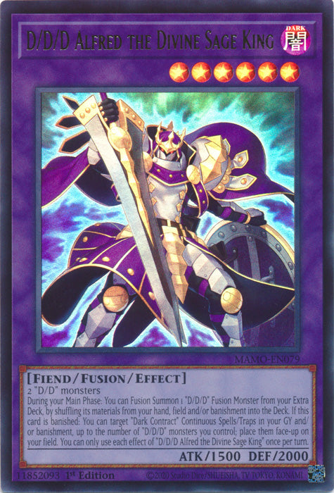 D/D/D Alfred the Divine Sage King - (MAMO-EN079) - Ultra Rare - Magnificent Monsters