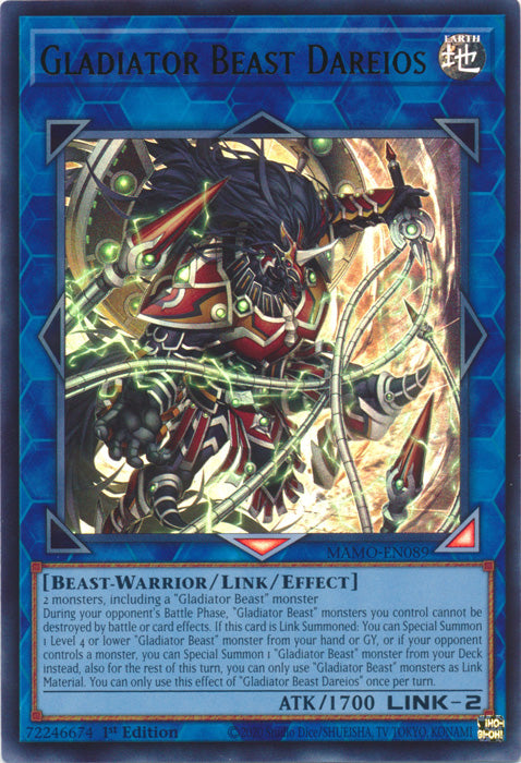 Gladiator Beast Dareios - (MAMO-EN089) - Ultra Rare - Magnificent Monsters