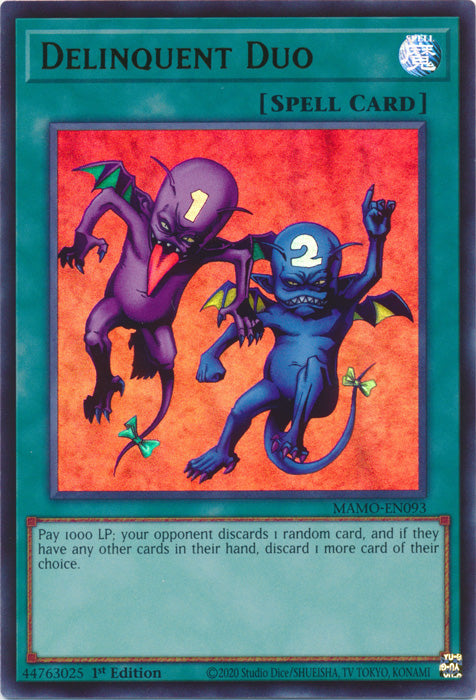 Delinquent Duo - (MAMO-EN093) - Ultra Rare - Magnificent Monsters