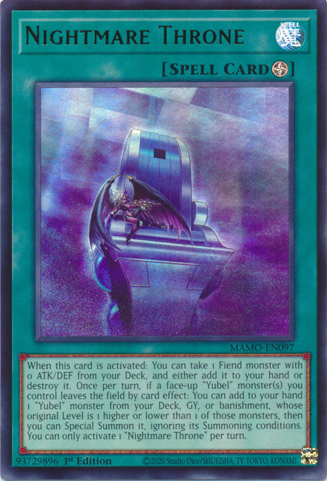 Nightmare Throne - (MAMO-EN097) - Ultra Rare - Magnificent Monsters