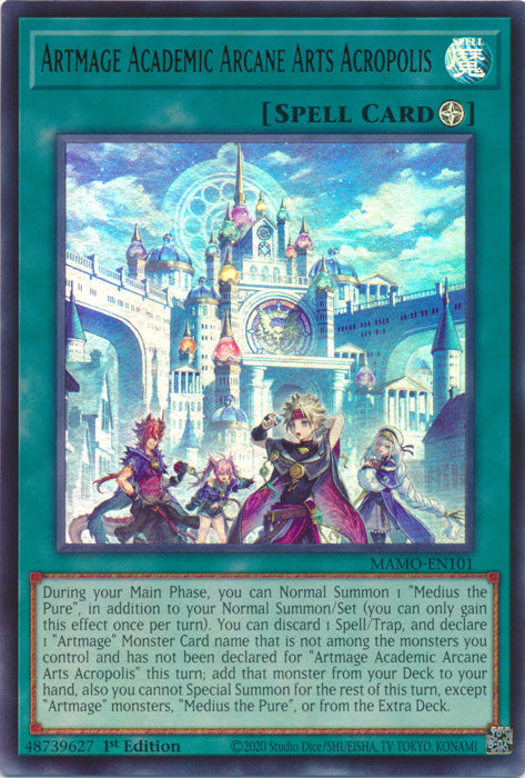 Artmage Academic Arcane Arts Acropolis - (MAMO-EN101) - Ultra Rare - Magnificent Monsters