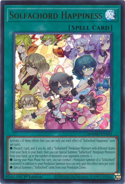 Solfachord Happiness - (MAMO-EN103) - Ultra Rare - Magnificent Monsters