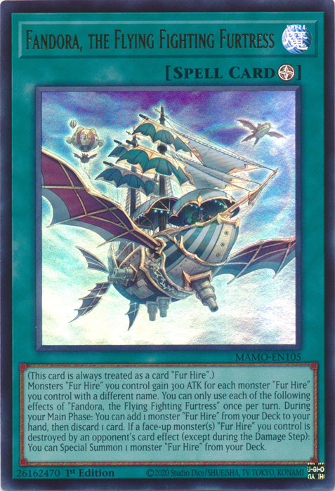 Fandora, the Flying Fighting Furtress - (MAMO-EN105) - Ultra Rare - Magnificent Monsters