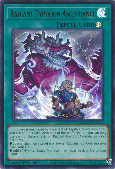 Radiant Typhoon Ascendance - (MAMO-EN107) - Ultra Rare - Magnificent Monsters
