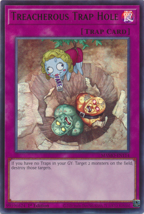 Treacherous Trap Hole - (MAMO-EN114) - Ultra Rare - Magnificent Monsters