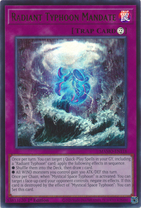 Radiant Typhoon Mandate - (MAMO-EN118) - Ultra Rare - Magnificent Monsters