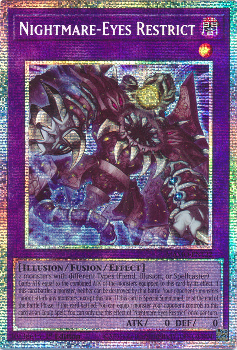 Nightmare-Eyes Restrict  - (MAMO-EN122) - Starlight Rare - Magnificent Monsters