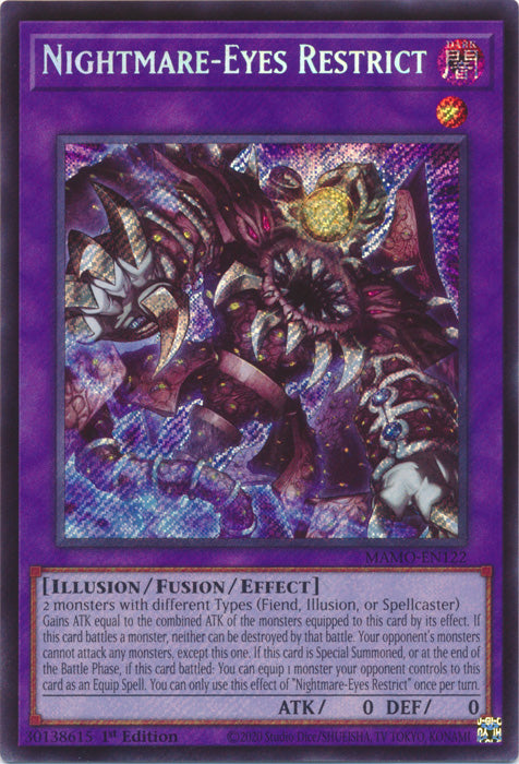 Nightmare-Eyes Restrict - (MAMO-EN122) - Secret Rare - Magnificent Monsters