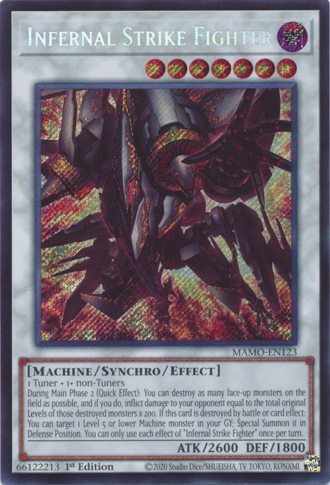 Infernal Strike Fighter - (MAMO-EN123) - Secret Rare - Magnificent Monsters