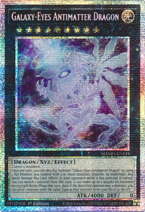 Galaxy-Eyes Antimatter Dragon  - (MAMO-EN124) - Starlight Rare - Magnificent Monsters