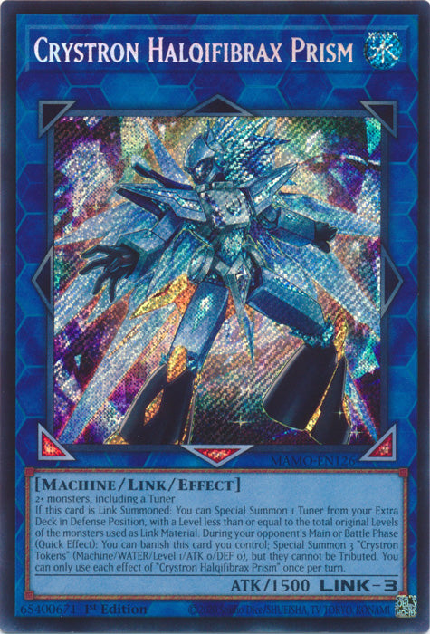 Crystron Halqifibrax Prism - (MAMO-EN126) - Secret Rare - Magnificent Monsters