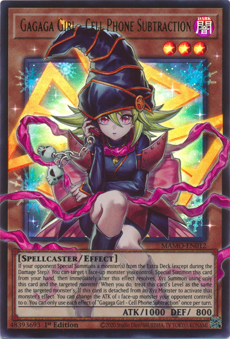 [OVERFRAME] Gagaga Girl - Cell Phone Subtraction - (MAMO-EN012) - Ultra Rare - Magnificent Monsters