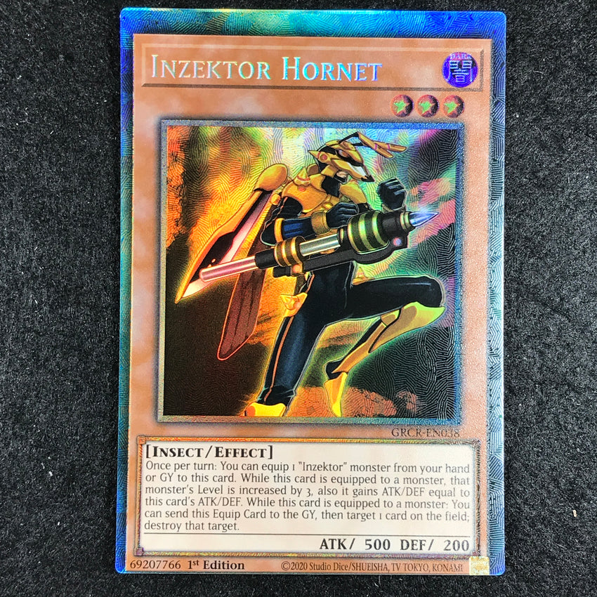 MISCUT Inzektor Hornet - GRCR-EN038 - 1st Edition Collector's Rare Error Misprint