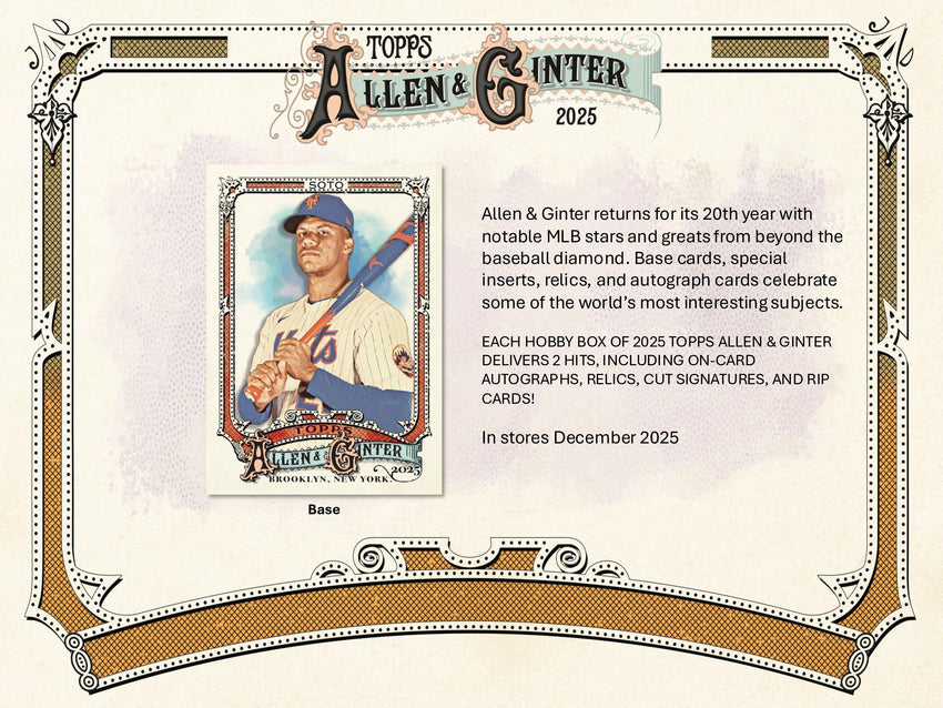 2025 Topps Allen and Ginter Baseball 1 Box Opening - #32532・Random Team/Star (Jun 11 4pm)