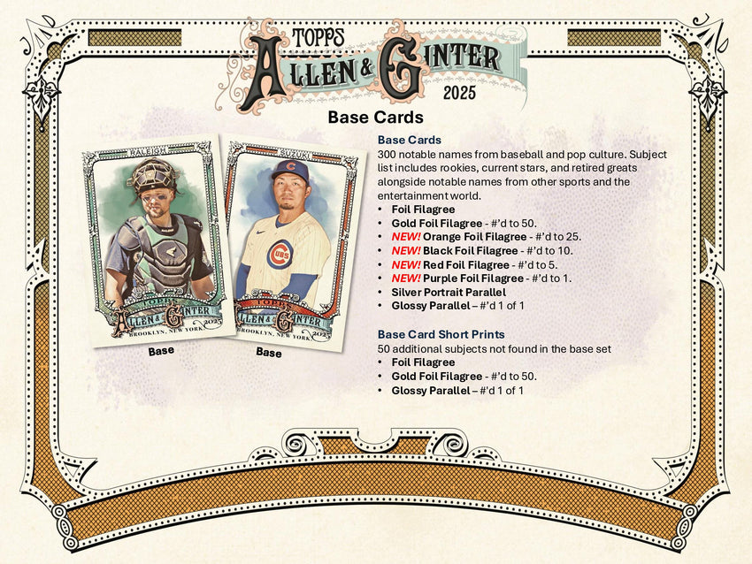2025 Topps Allen & Ginter Baseball Hobby Pack