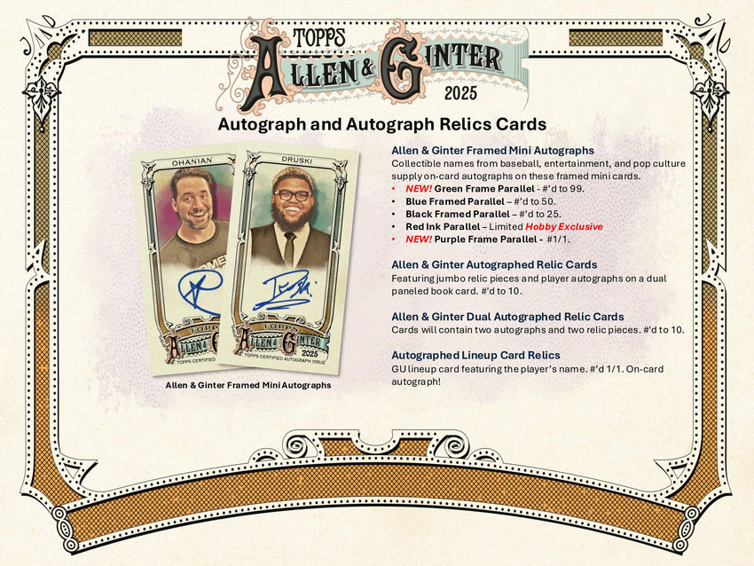 2025 Topps Allen & Ginter Baseball Hobby Pack