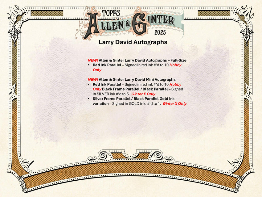 2025 Topps Allen & Ginter Baseball Hobby Pack