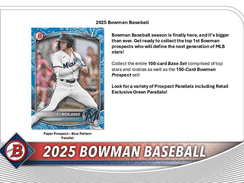2025 Bowman Baseball 6-Pack Blaster Box