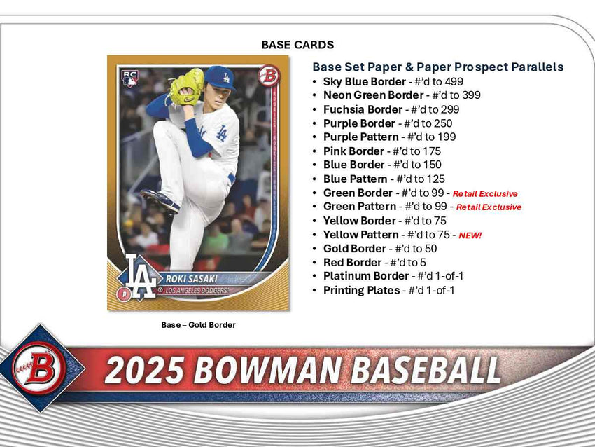 2025 Bowman Baseball 6-Pack Blaster Box