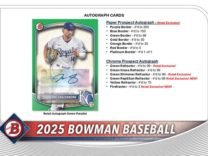 2025 Bowman Baseball 6-Pack Blaster Box