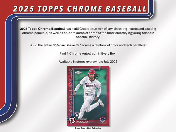 TOPPSカード 2025 Topps Chrome Hobby Baseball 1-Box Break #28700 - Random
