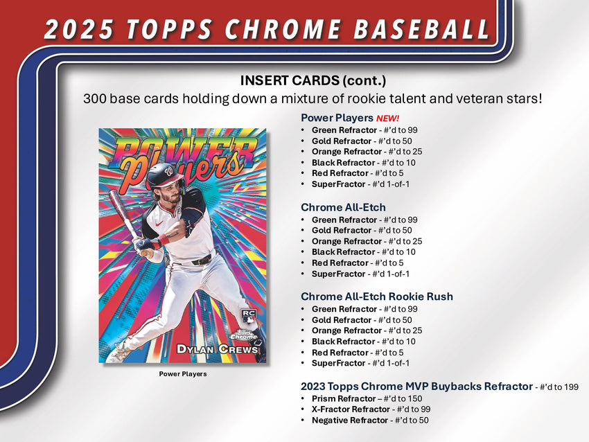2025 Topps Chrome Baseball Hobby Jumbo Box