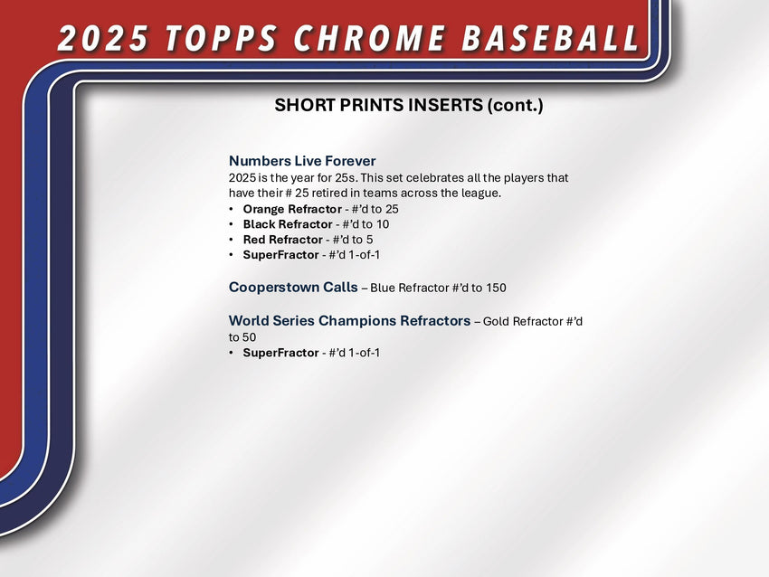2025 Topps Chrome Baseball Hobby Jumbo Box