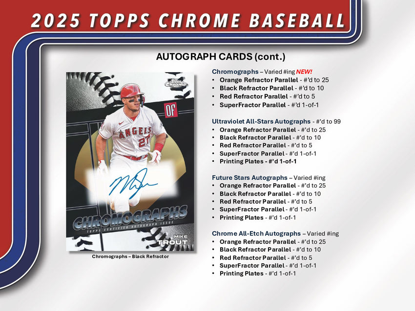 2025 Topps Chrome Baseball Hobby Jumbo Box