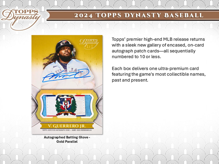 2024 Topps Dynasty Hobby 1-Box Break #28218 - Random Player - Aug 11 (4pm)