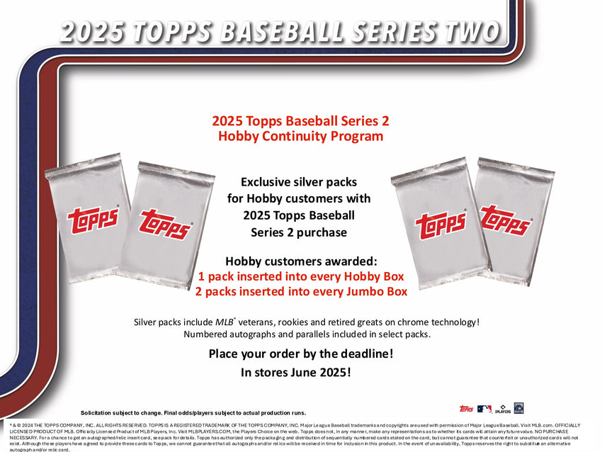 2025 Topps Series 2 Baseball Jumbo Box