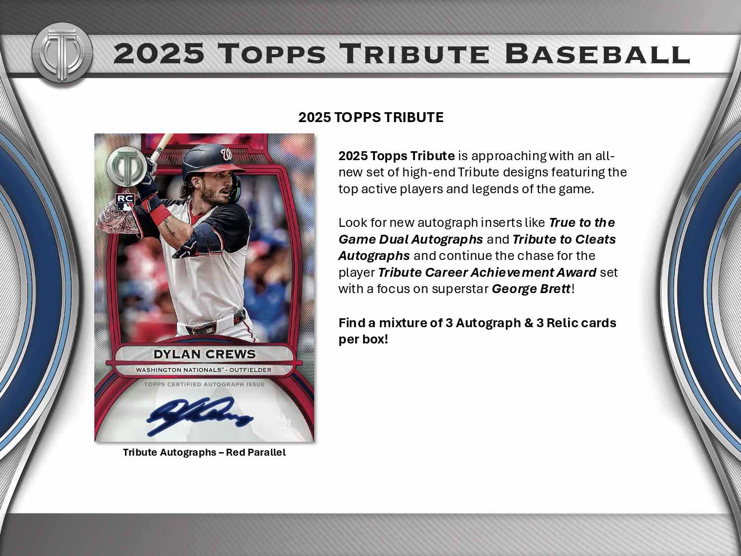 2025 Topps Tribute Hobby Baseball 1-Box Break #27205 - Random Team 
