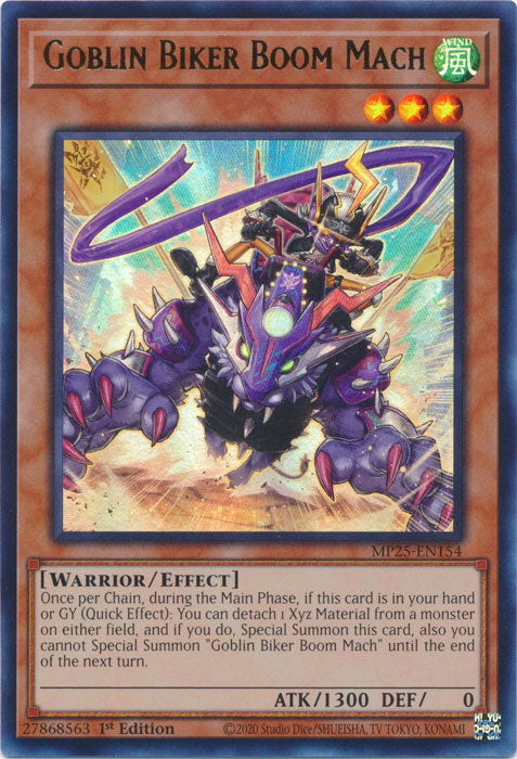 Goblin Biker Boom Mach - MP25-EN154 - Ultra Rare 1st Edition