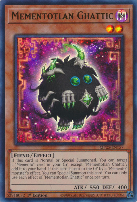 Mementotlan Ghattic - MP25-EN157 - Ultra Rare 1st Edition
