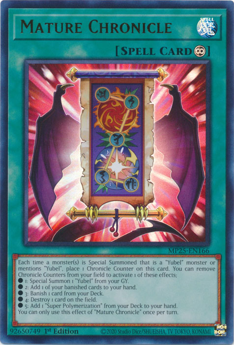 Mature Chronicle - MP25-EN166 - Ultra Rare 1st Edition