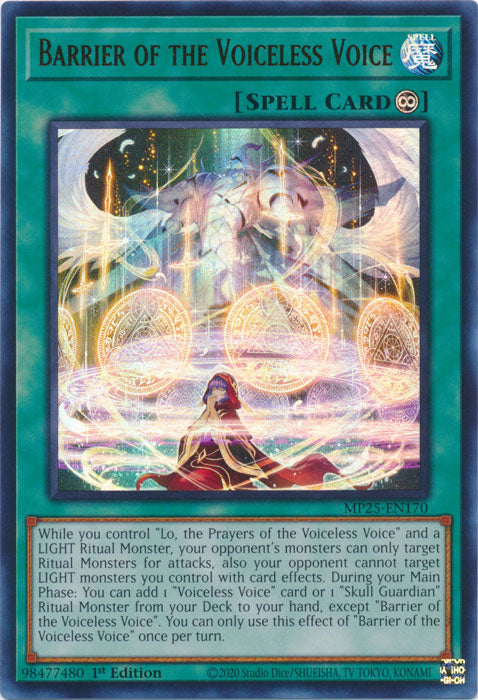 Barrier of the Voiceless Voice - MP25-EN170 - Ultra Rare 1st Edition