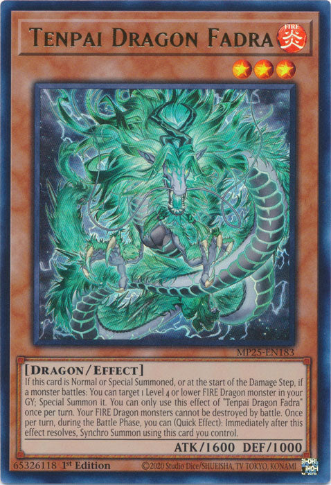 Tenpai Dragon Fadra - MP25-EN183 - Ultra Rare 1st Edition