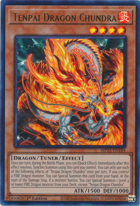 Tenpai Dragon Chundra - MP25-EN184 - Ultra Rare 1st Edition