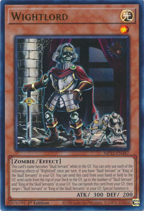 Wightlord - MP25-EN187 - Ultra Rare 1st Edition