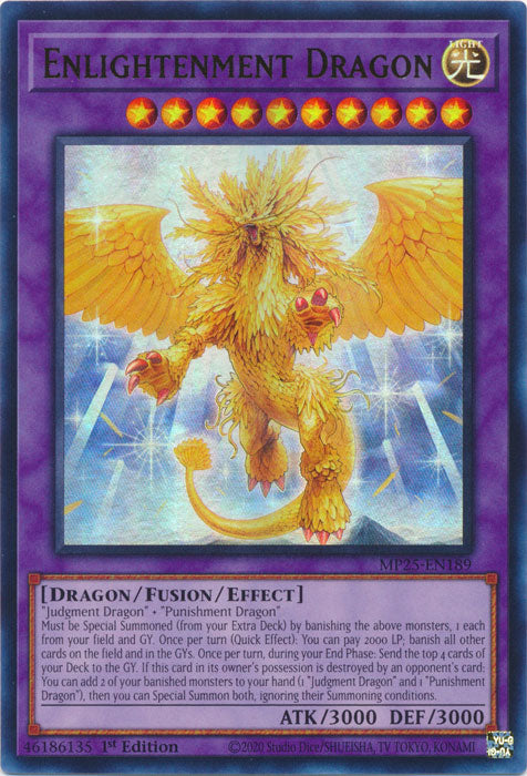 Enlightenment Dragon - MP25-EN189 - Ultra Rare 1st Edition