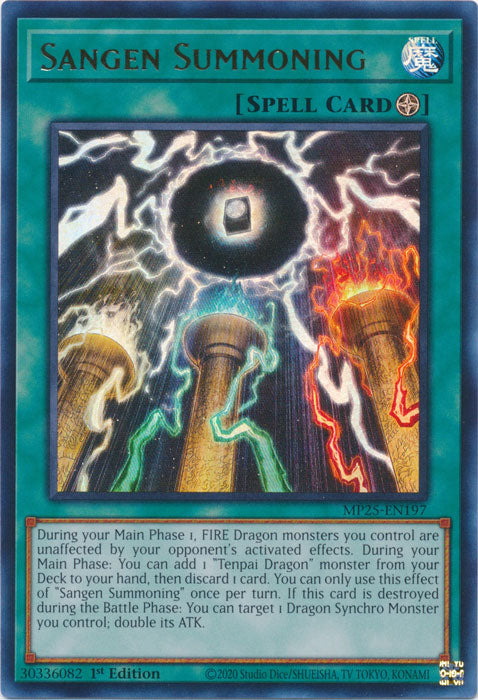 Sangen Summoning - MP25-EN197 - Ultra Rare 1st Edition