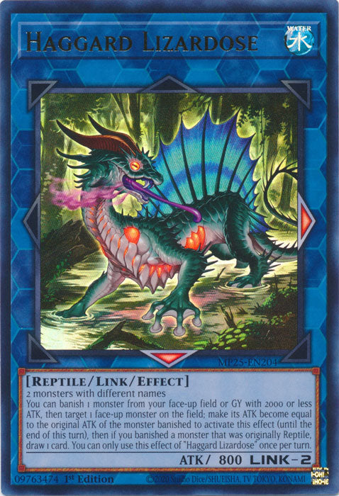 Haggard Lizardose - MP25-EN204 - Ultra Rare 1st Edition