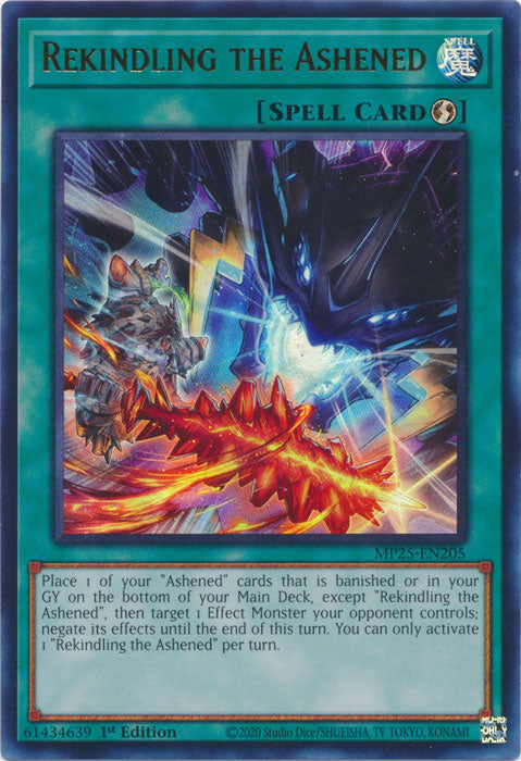 Rekindling the Ashened - MP25-EN205 - Ultra Rare 1st Edition