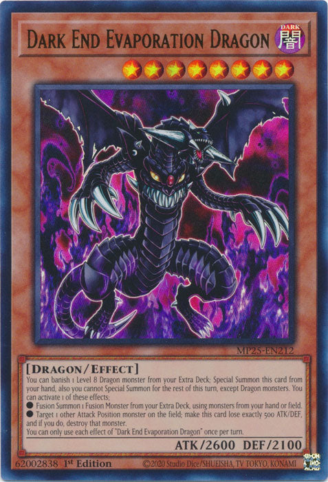 Dark End Evaporation Dragon - MP25-EN212 - Ultra Rare 1st Edition