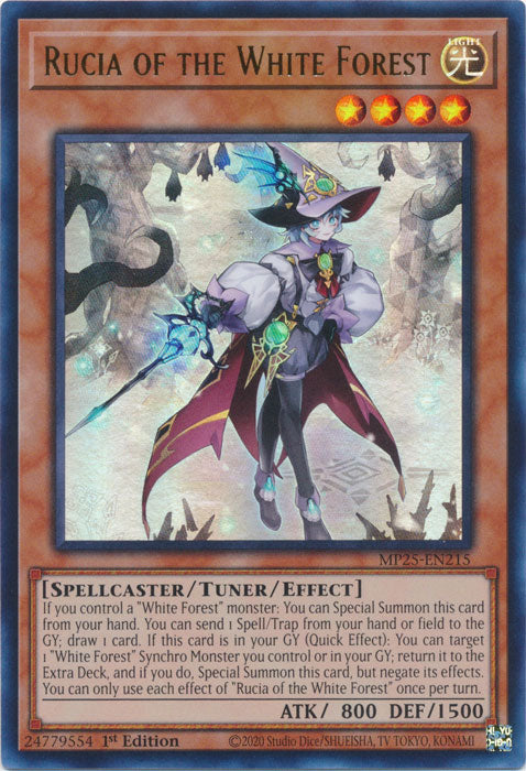 Rucia of the White Forest - MP25-EN215 - Ultra Rare 1st Edition